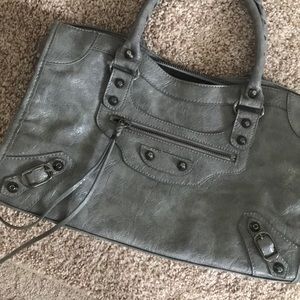 Grey City Bag Purse
